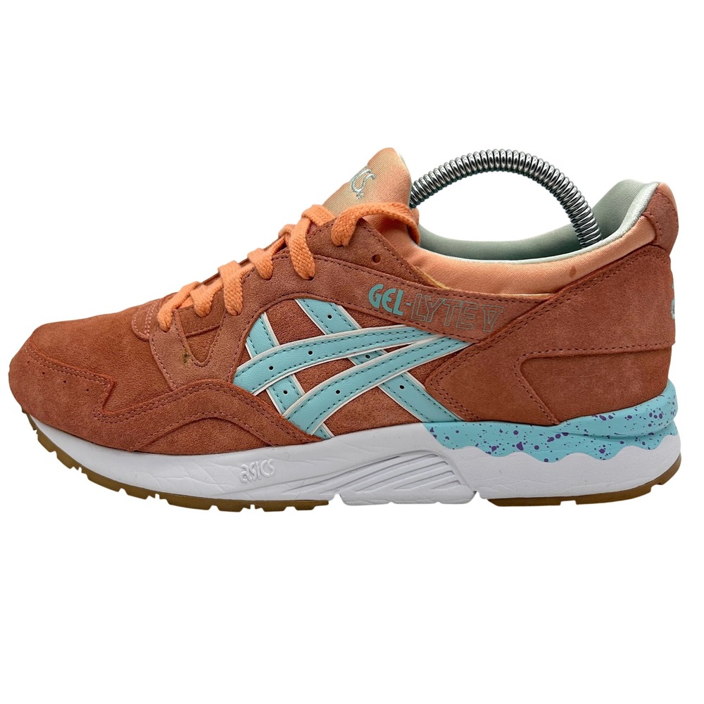 Asics Gel-Lyte V Shoes Mens 9 Coral Reef Clear Water Suede Easter Pack Sneakers
